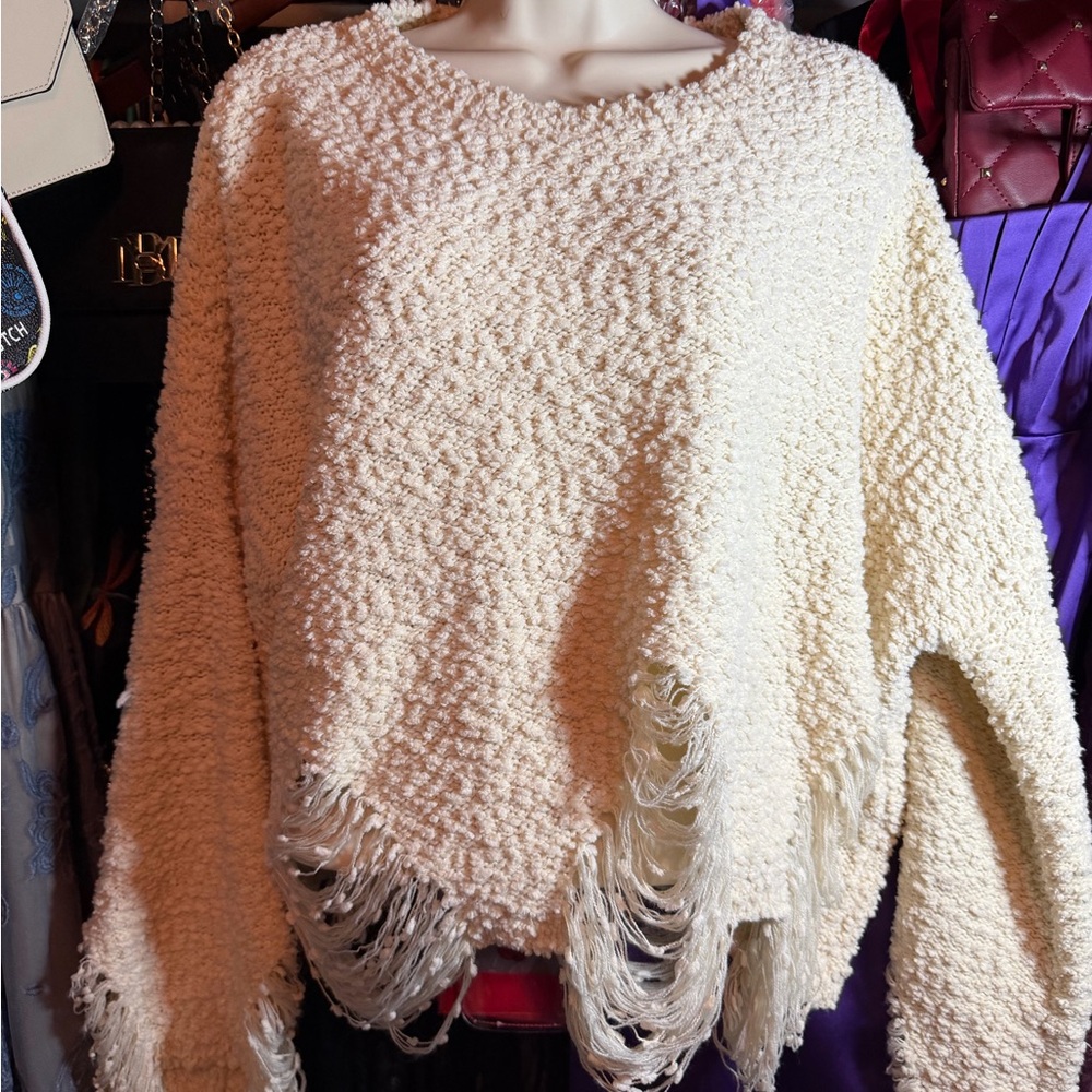 Cozy Cream Textured Sweater